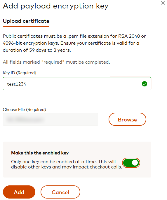 Adding Encryption Mastercard Developers