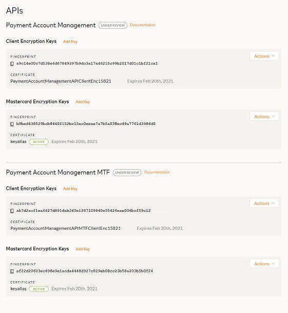 Create Credentials Using Csrs Payment Account Management Mastercard Developers